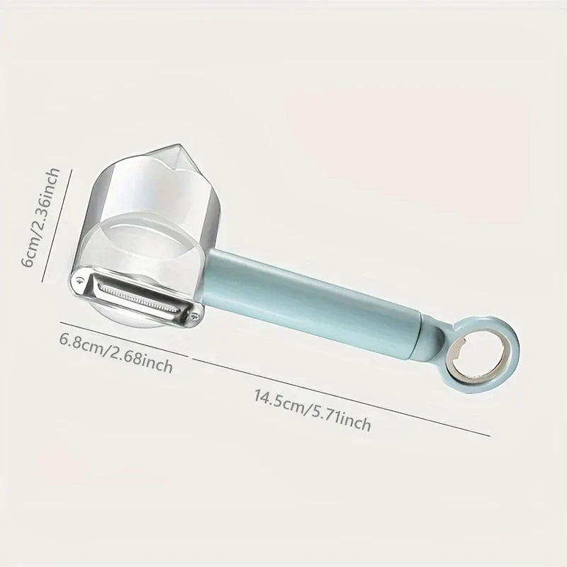 2-in-1 Peeler with Storage Container Bottle Opener