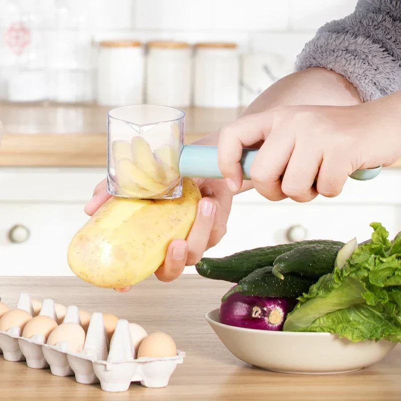 2-in-1 Peeler with Storage Container Bottle Opener