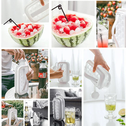 2-In-1 Sphere Ice Mold & Portable Bottle Jug