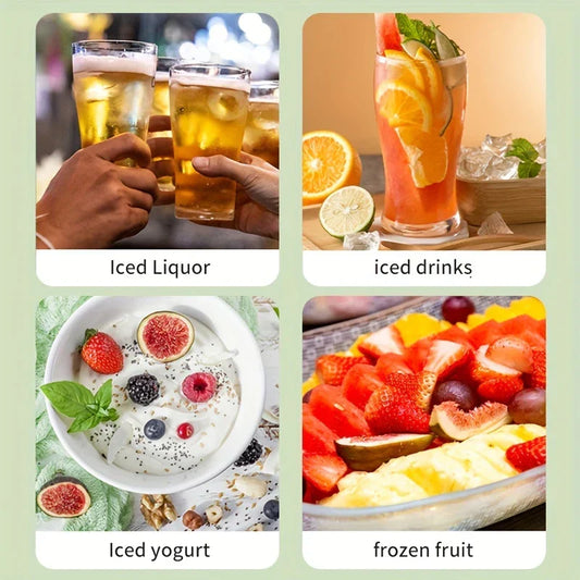 4-Cavity Large Sphere Ice Ball Mold Tray With Lid