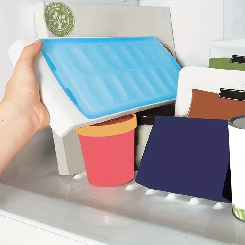 4-Grid Easy Release Ice Cube Tray Mold With Lid