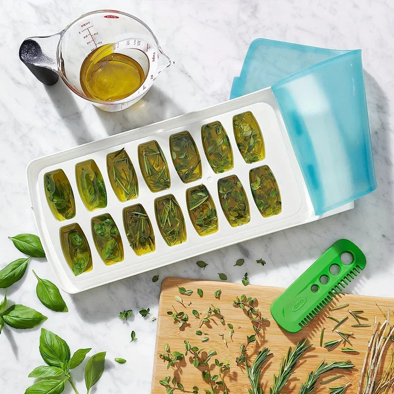 4-Grid Easy Release Ice Cube Tray Mold With Lid