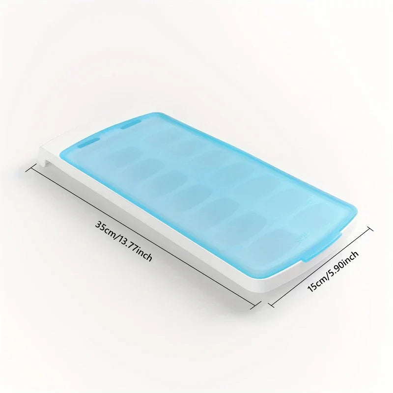 4-Grid Easy Release Ice Cube Tray Mold With Lid