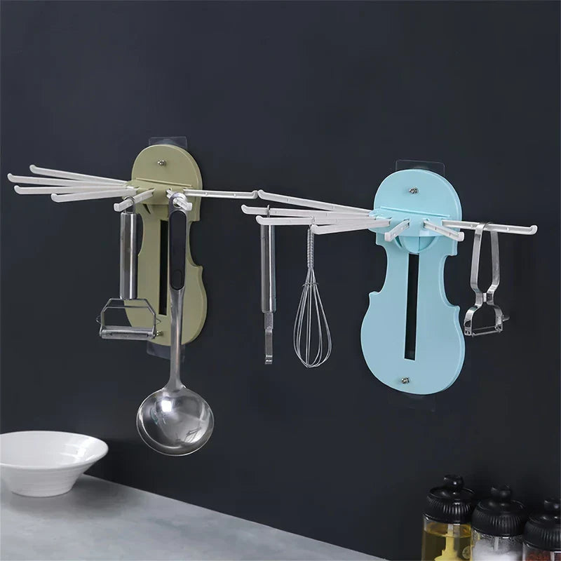 7-in-1 Pull Out Wall Mount Kitchen Organizer Rack