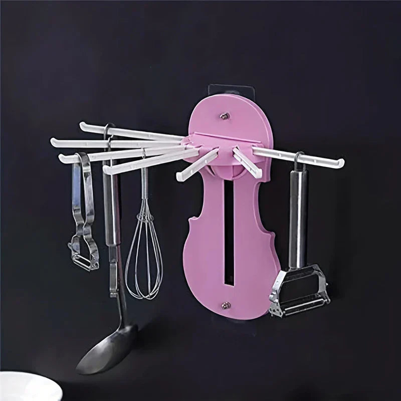 7-in-1 Pull Out Wall Mount Kitchen Organizer Rack