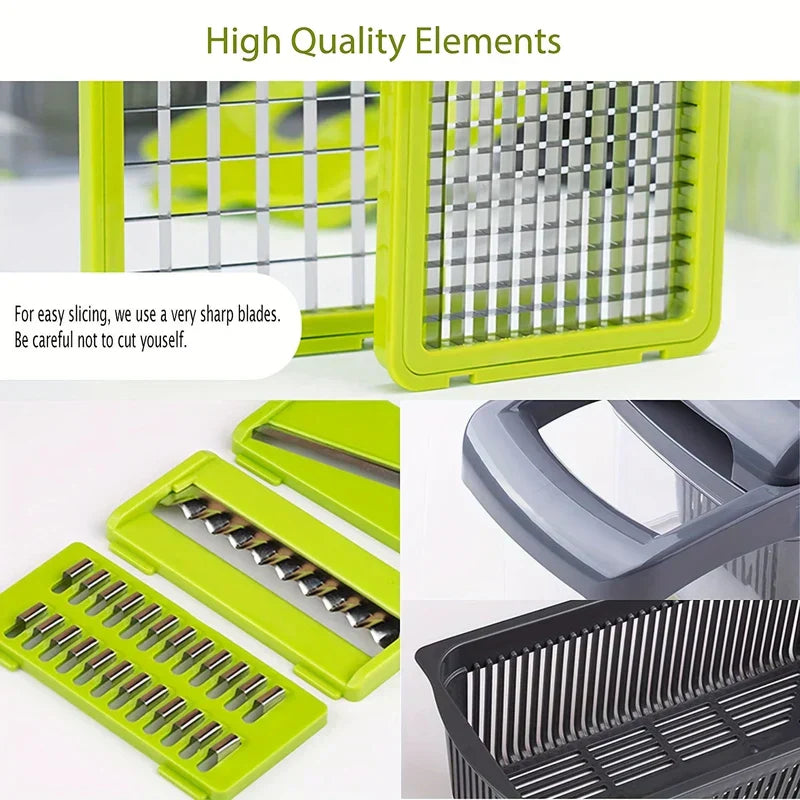 8-in-1 Mandoline Slicer Vegetable Chopper Set
