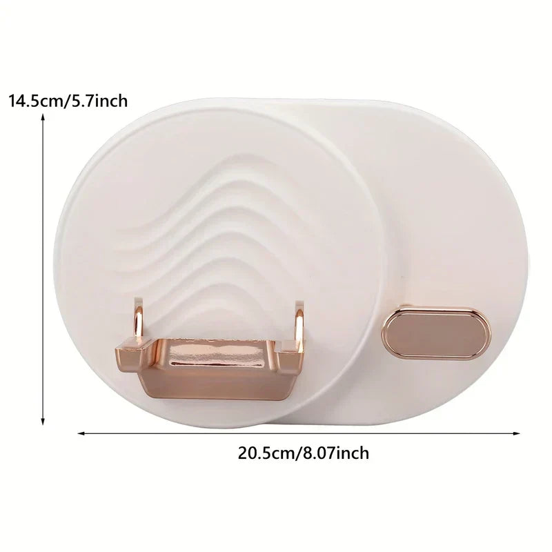 Adhesive Wall Mount Hair Dryer Holder Organizer Rack