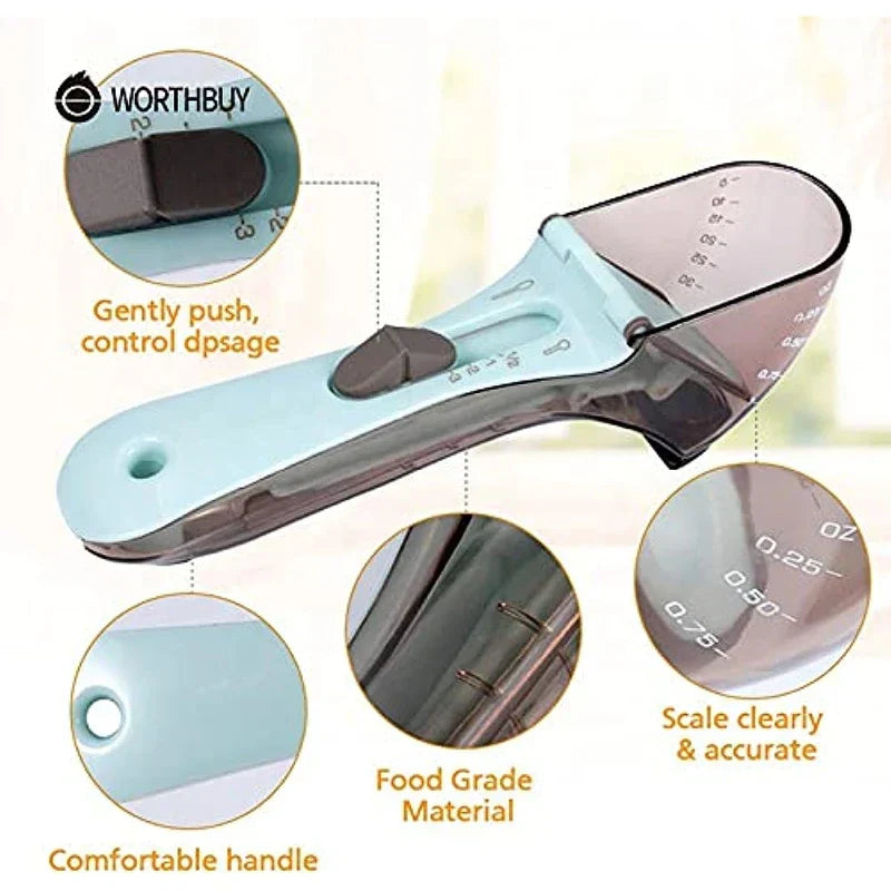 Adjustable Measuring Spoon Teaspoon Tablespoon Tool