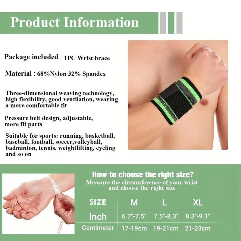 Adjustable Sports Wrist Support Brace Wrap