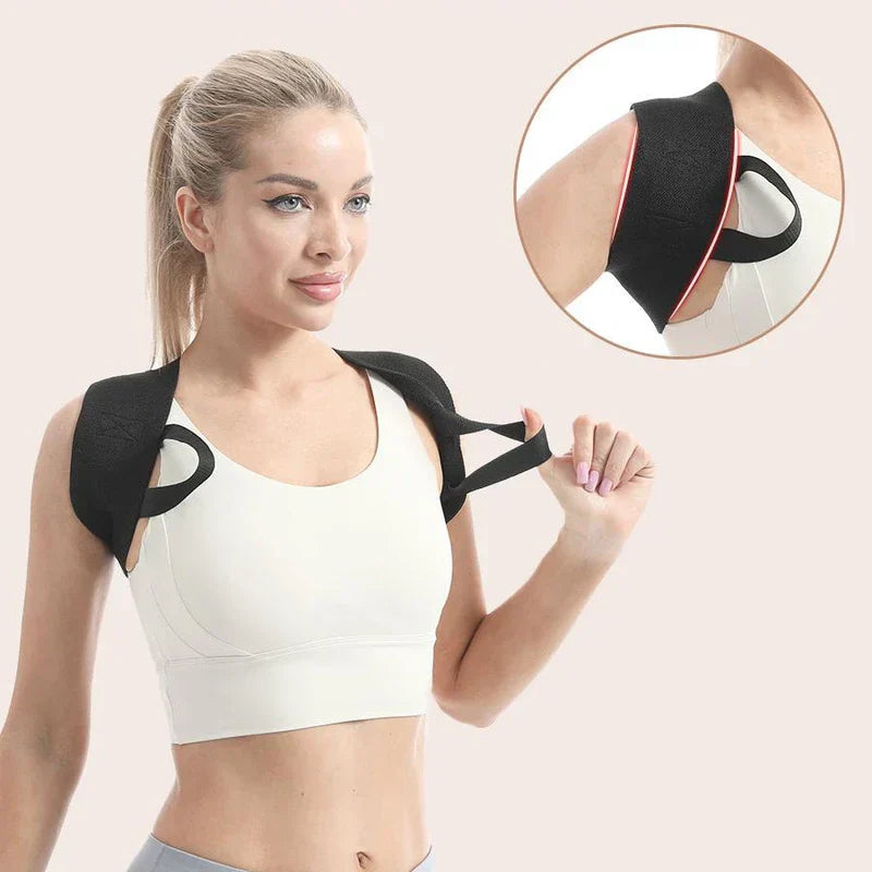 Black Posture Corrector Back Brace