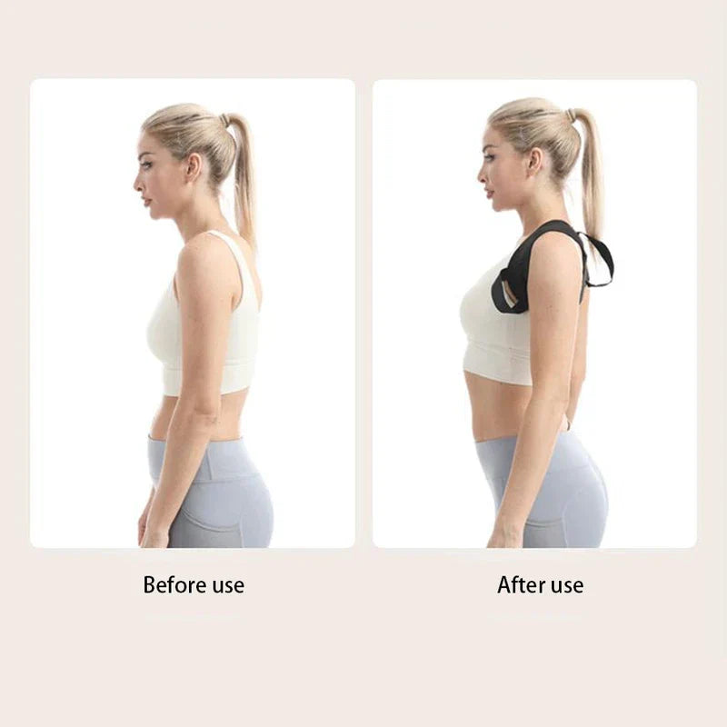 Black Posture Corrector Back Brace