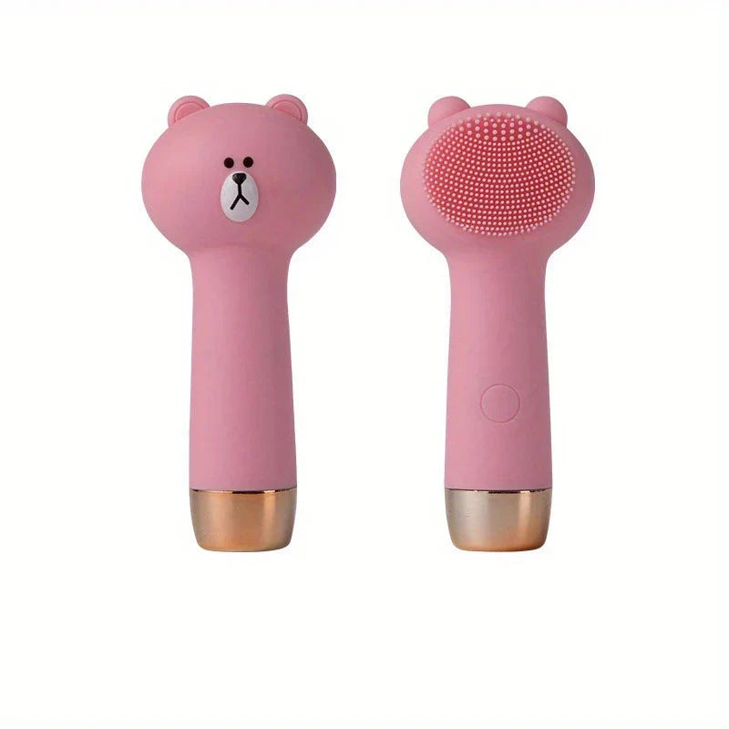 Bear Facial Cleansing Brush – Gentle Silicone Face Cleaner
