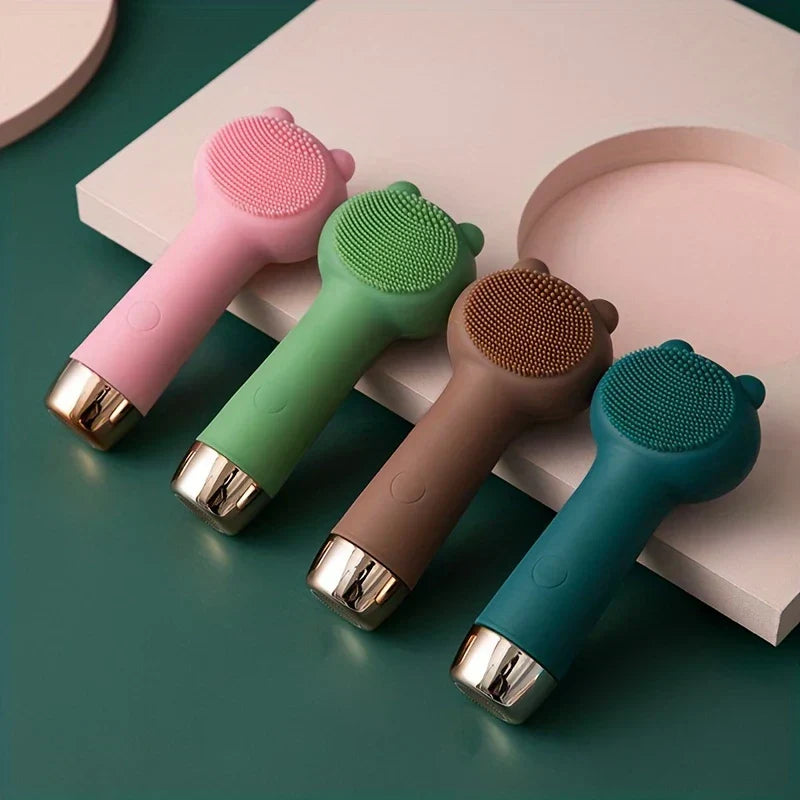 Bear Facial Cleansing Brush – Gentle Silicone Face Cleaner