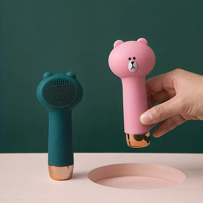 Bear Facial Cleansing Brush – Gentle Silicone Face Cleaner
