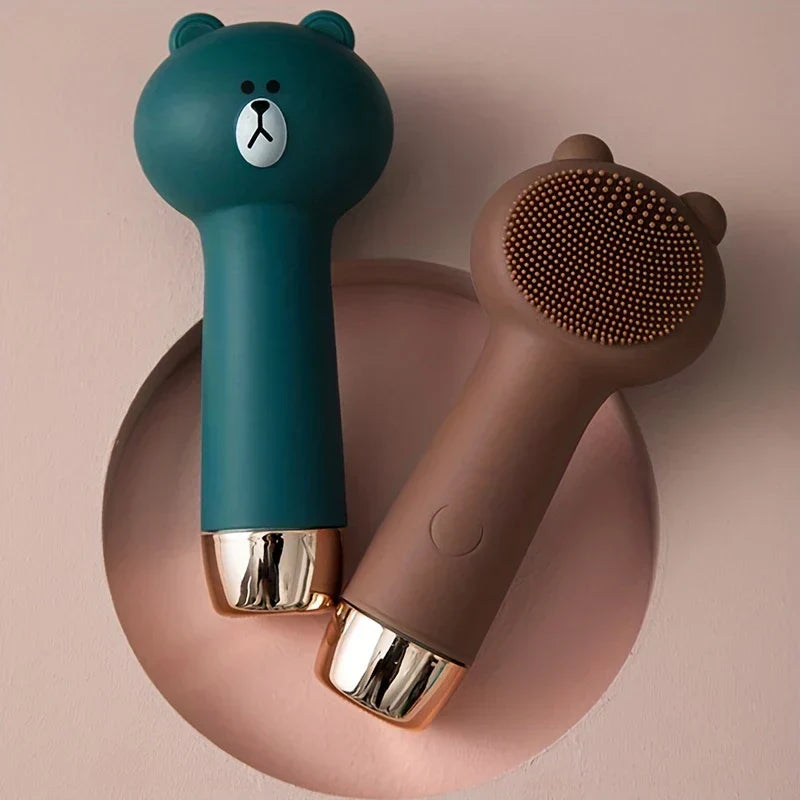 Bear Facial Cleansing Brush – Gentle Silicone Face Cleaner