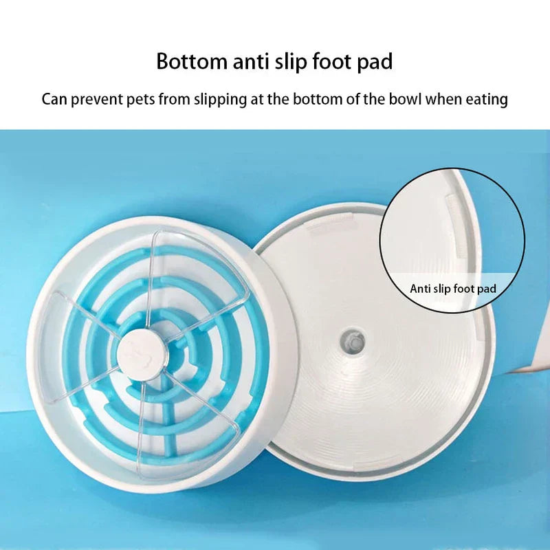 Comb Tooth Slow Feeder Pet Bowl Dog Dish