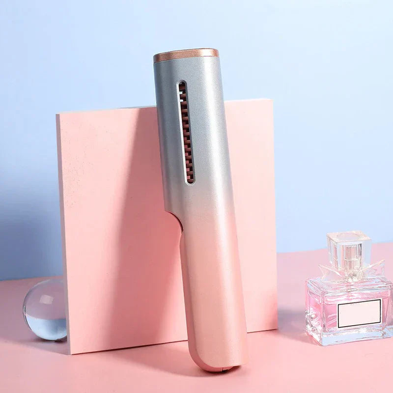 Cordless Portable Heated Hair Brush