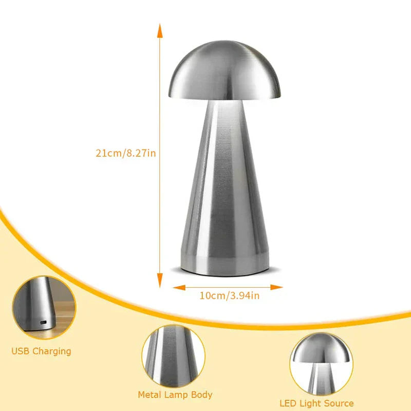 Decorative Fungi Style Bedside Accent Lamp