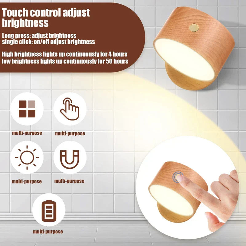Double Sided Touch Sensor Led Night Light Lamp