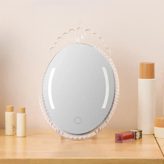 USB wall-mounted or standing dual-purpose LED makeup mirror