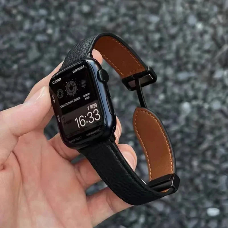 Apple Watch Leather Band – Pebbled Genuine Leather Strap