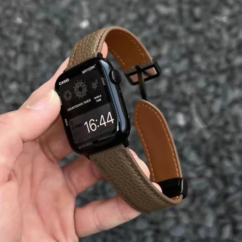 Apple Watch Leather Band – Pebbled Genuine Leather Strap