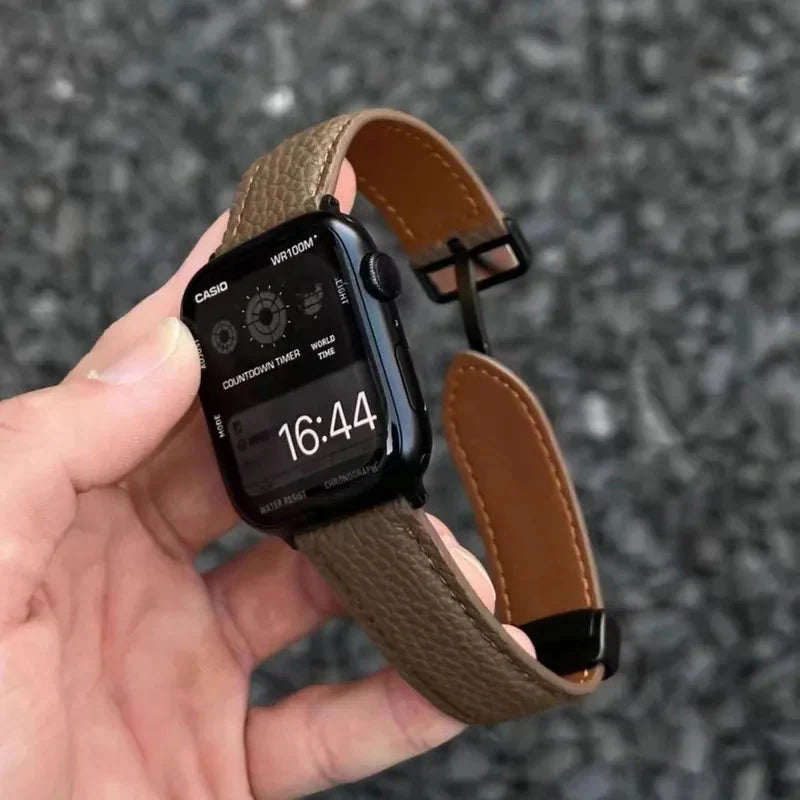 Apple Watch Leather Band – Pebbled Genuine Leather Strap