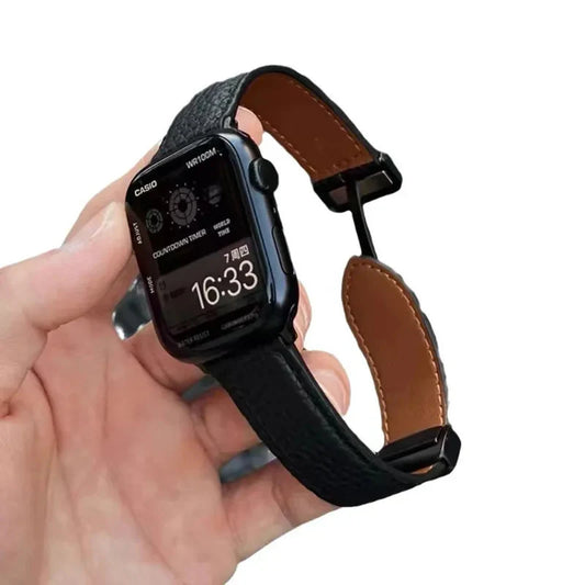Apple Watch Leather Band – Pebbled Genuine Leather Strap