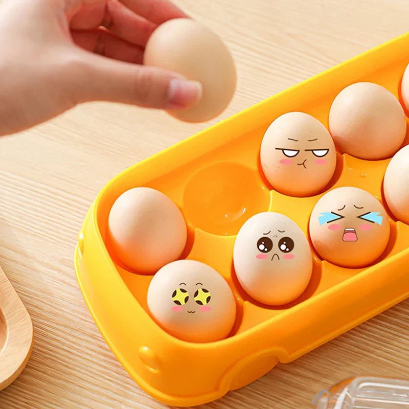 Refrigerator Egg Organizer Bin Stackable Tray
