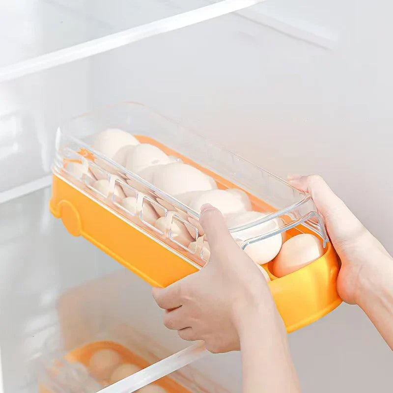 Refrigerator Egg Organizer Bin Stackable Tray