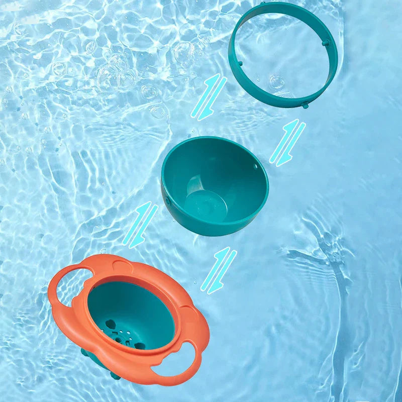 Rotating Spill Proof Gyro Bowl For Kids