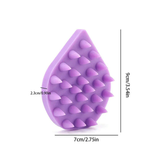 Silicone Scalp Massager Shampoo Brush Hair Scrubber