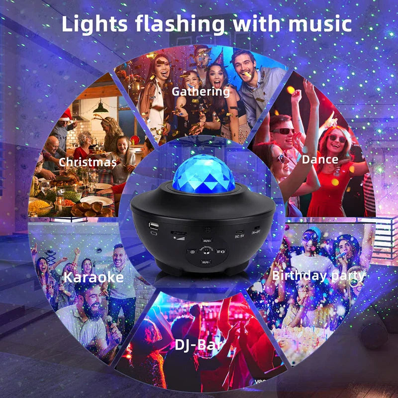 Small Bowl Star Projector Night Light Lamp