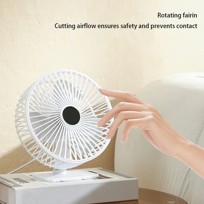 Small Quiet Personal Desk Fan Office Home Use