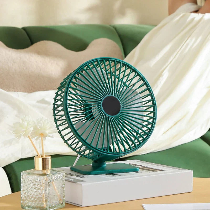 Small Quiet Personal Desk Fan Office Home Use