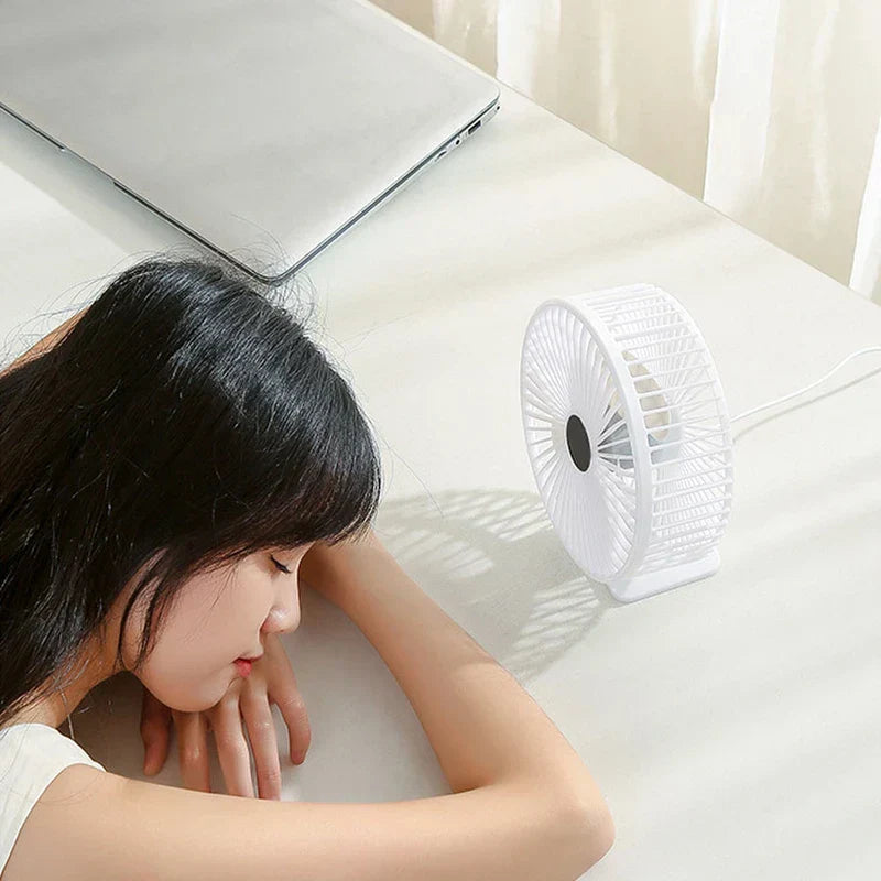 Small Quiet Personal Desk Fan Office Home Use