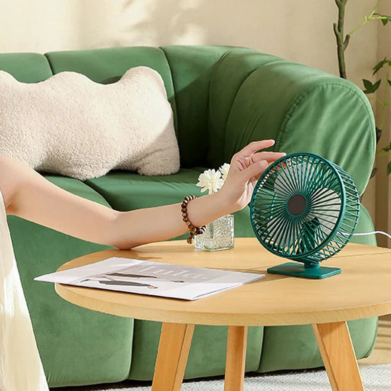 Small Quiet Personal Desk Fan Office Home Use