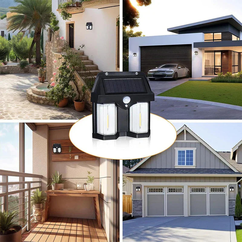 Solar Motion Sensor Outdoor Wall Light