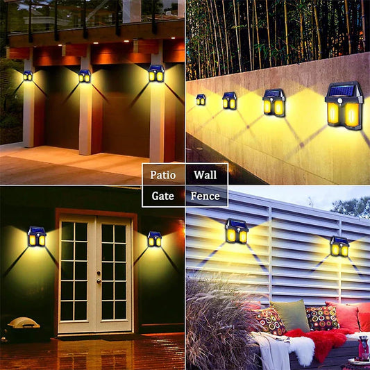 Solar Motion Sensor Outdoor Wall Light