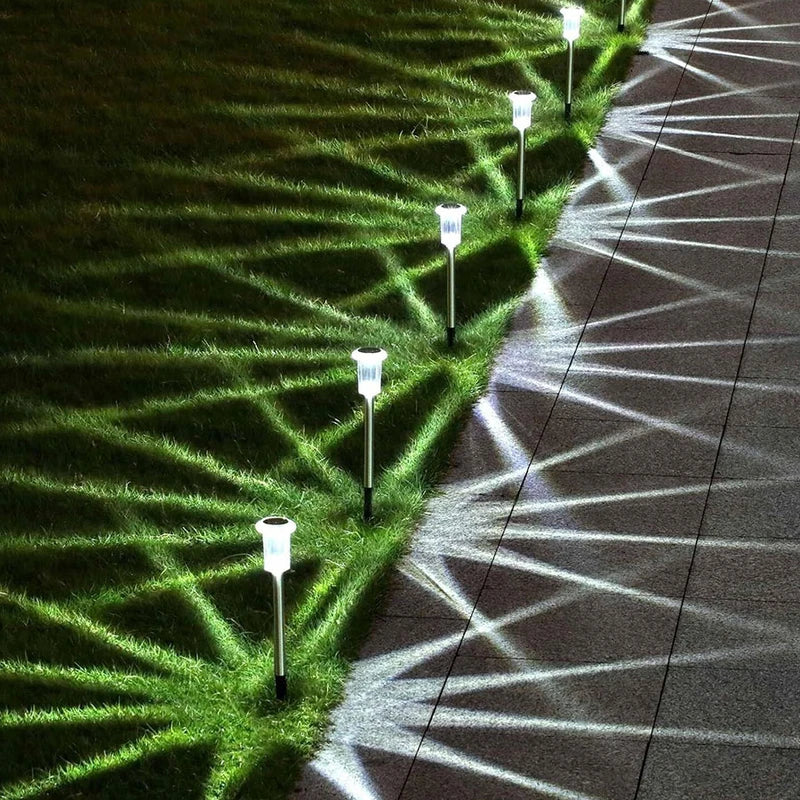 Solar Powered Ground Stake Garden Lights (6 Pack)
