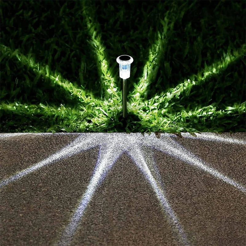 Solar Powered Ground Stake Garden Lights (6 Pack)
