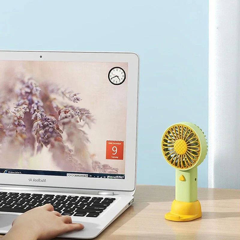 Sunflower Design Handheld Portable Mini Fan Usb