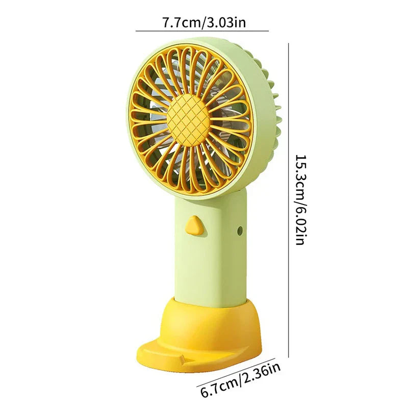 Sunflower Design Handheld Portable Mini Fan Usb
