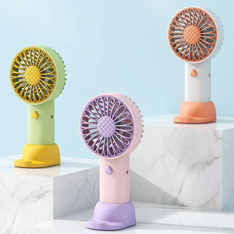 Sunflower Design Handheld Portable Mini Fan Usb