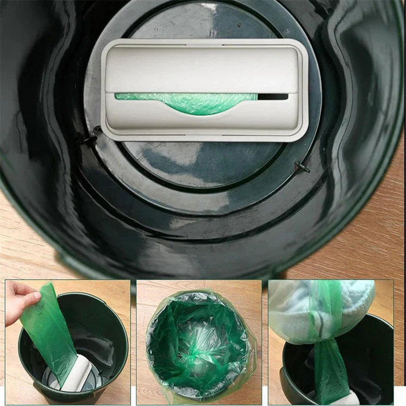 Trash Bag Holder Dispenser Storage Box Organizer