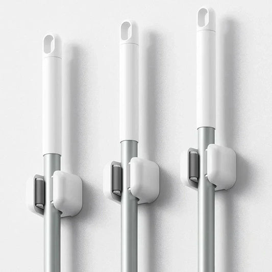 Wall Mount Mop Broom Holder Organizer Rack