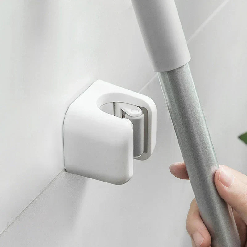Wall Mount Mop Broom Holder Organizer Rack