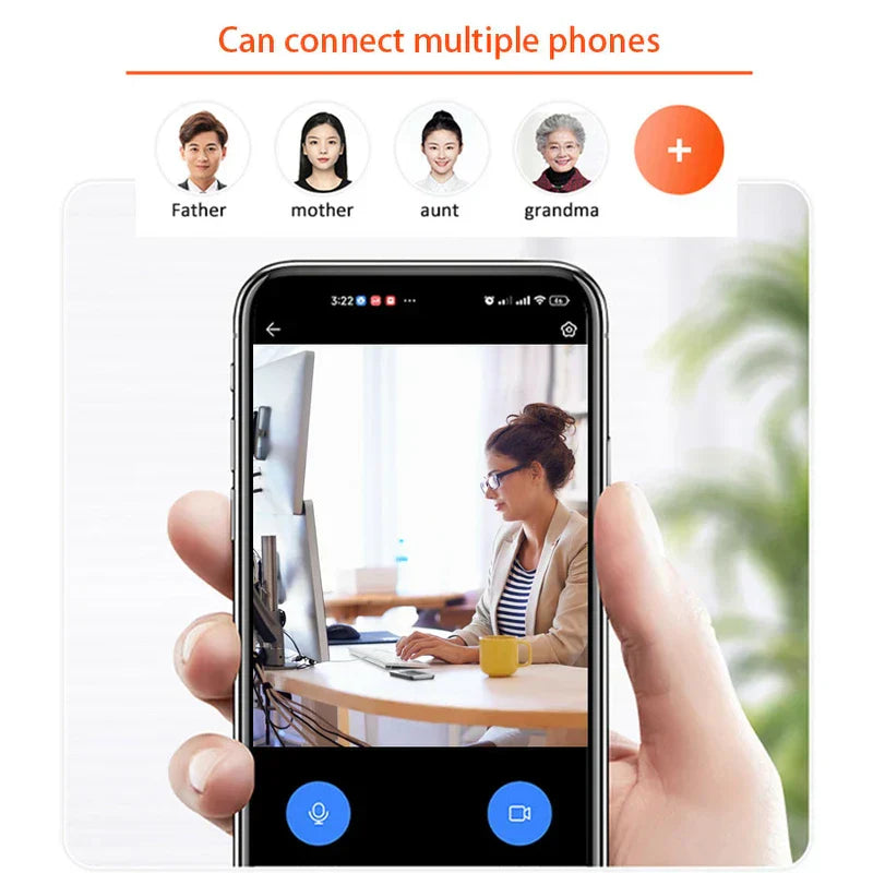 Wifi Pan Tilt Security Camera Video Call Function