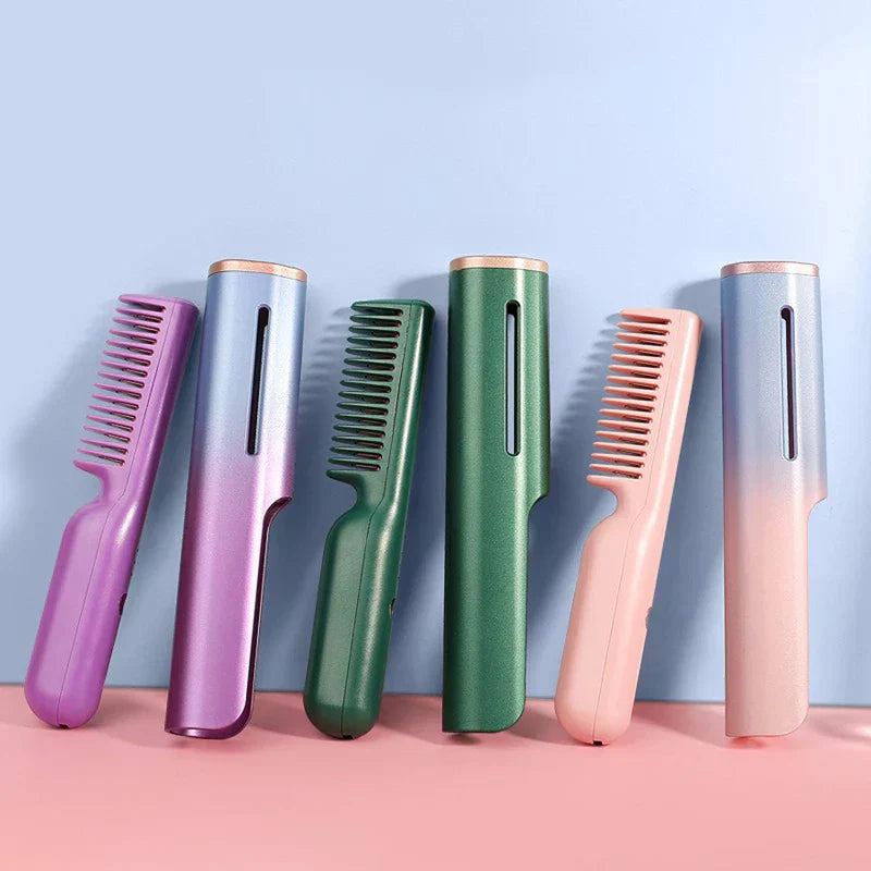 Cordless Portable Heated Hair Brush