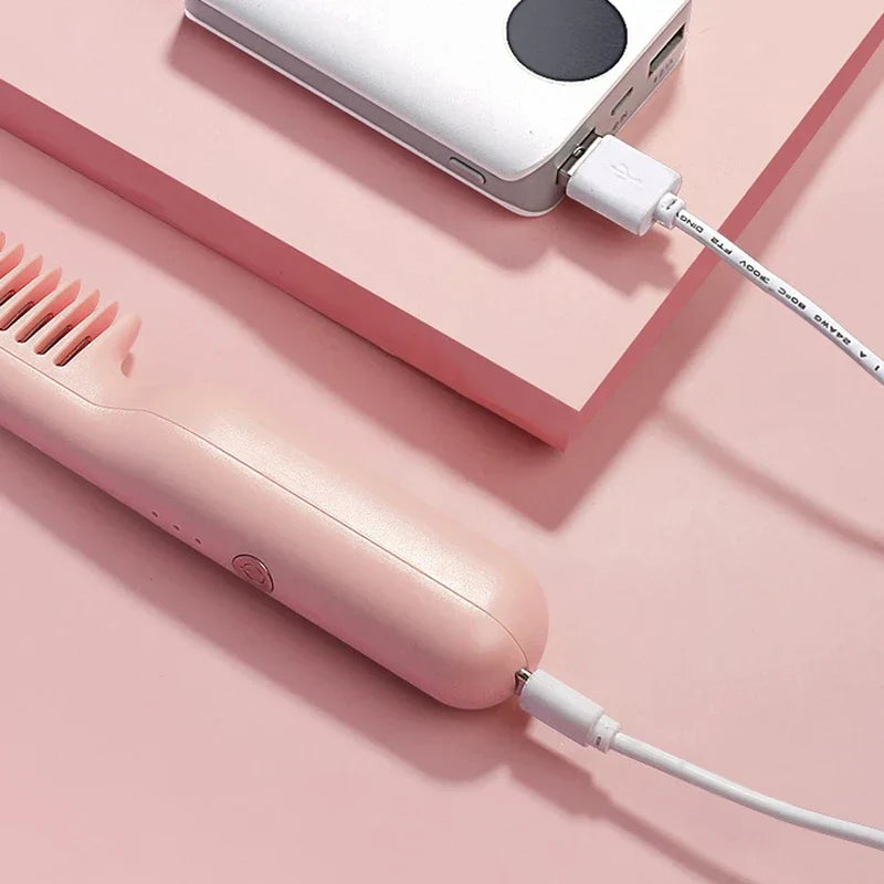 Cordless Portable Heated Hair Brush